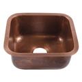 Sinkology Orwell Copper 17" Single Bowl Undermount Kitchen Sink Copper in Brown | 8 H x 15 D in | Wayfair SP502-17AC