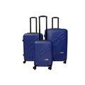 JCB - Lightweight Hard Shell Suitcase Set - Includes 20", 24" & 28" Cases - 360 Degree Spinner Wheels - ABS Polycarbonate Hard Shell - Luggage Bags for Travel - Blue