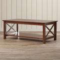 Gracie Oaks Rossitano Coffee Table Wood in Brown | 18 H x 46 W x 24 D in | Wayfair BRWT1402 26861945