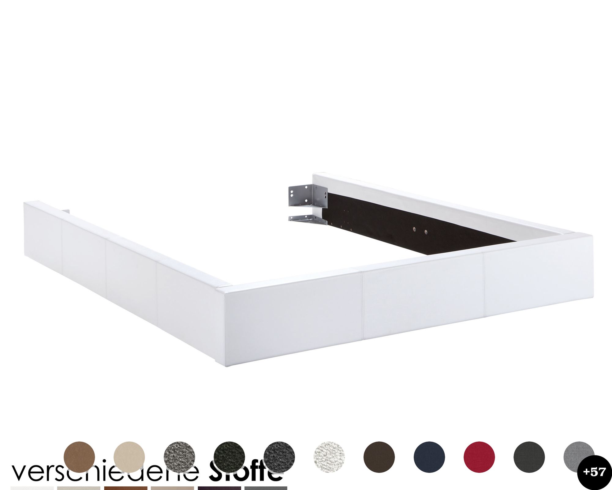 Hasena Dream-Line Bettrahmen Lungo 28/3S 160x200 cm / PK3 Casual 330 Sahara