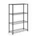 WFX Utility™ Cumby 4 Tier Wire Shelf Wire/Metal/Steel in White/Black/Brown | 54 H x 36 W x 14 D in | Wayfair SHF-03936