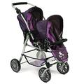 Bayer Chic 2000 691 25 - Tandem Puppen Buggy Twinny, Pflaume, lila, 63 x 43 x 77 cm