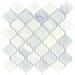 Emser Tile Winter Frost 12" x 12" Marble Mosaic Wall Tile Natural Stone/Marble in Gray/White | 12 H x 12 W x 0.39 D in | Wayfair M05WINTFR1212MLA