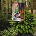 Caroline's Treasures Fence Sitter Chickadee 2-Sided Garden Flag, Polyester in Black/Brown | 15 H x 11 W in | Wayfair PJC1059GF