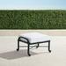 Carlisle Ottoman in Onyx - Performance Rumor Snow, Standard - Frontgate