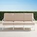 Grayson Sofa with Cushions in White Finish - Rain Resort Stripe Sand, Standard - Frontgate