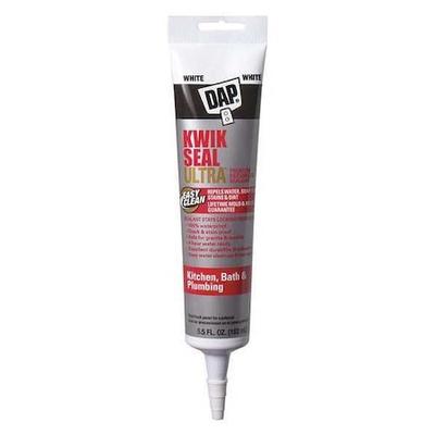 DAP 18914 Acrylic Latex Sealant, 6 oz, Tube, White, Acrylic Latex Base, Kwik