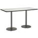 KFI Studios 72" L Breakroom Table Metal in Black/Brown | 42 H x 72 W x 30 D in | Wayfair T3072-B1917-SL-CL-38