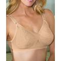 Blair Women's Lace Criss-Cross Bra - Tan - 38