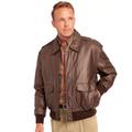 Blair John Blair Aviator Leather Jacket - Brown - 2XL