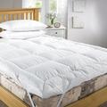 EXTRA DEEP 5" (12.5 cm) LUXURY Goose Feather and 15% Down Mattress Topper, SUPER KING Bed Size By Viceroybedding (Super King)