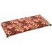 Red Barrel Studio® Indoor/Outdoor Bench Cushion Polyester in Red/Brown | 3 H x 42 W in | Wayfair 10AB57019A7D43F88DFD19A90C337AEB
