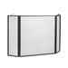 Plow & Hearth Classic Tri-Fold Flat-Guard Fire Screen - Black Steel in Gray | 30 H x 50 W in | Wayfair 13989 BK