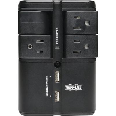 Tripp Lite Protect It! 4-Outlet Surge Protector - Black - SK40RUSBB