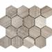 Parvatile Hex 3" x 3" Marble Honeycomb Mosaic Wall & Floor Tile Natural Stone/Marble in Gray/White | 3 H x 3 W x 0.38 D in | Wayfair