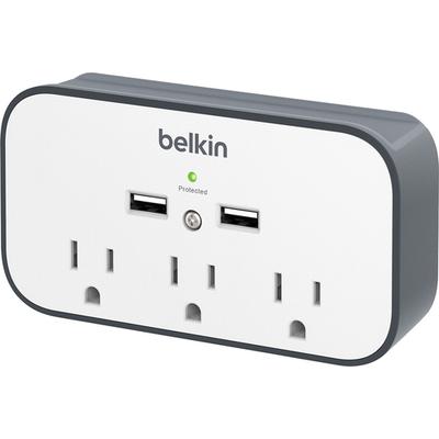 Belkin USB Wall Mount Surge Protector with Cradle - White