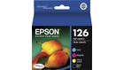 Epson 126 XL 4-Pack High-Yield Ink Cartridges - Black/Cyan/Magenta/Yellow - T126120-BCS