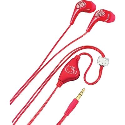 Hello Kitty Earbud Headphones - Red - KT2081R