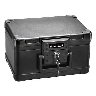Honeywell Molded Fire Chest 0.15 Cu. Ft. Fire- and Water-Resistant Safe with Key Lock - 1101