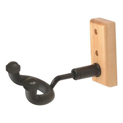 On-Stage Guitar Mini Wall Hanger - Black/Maple Wood - GS7730
