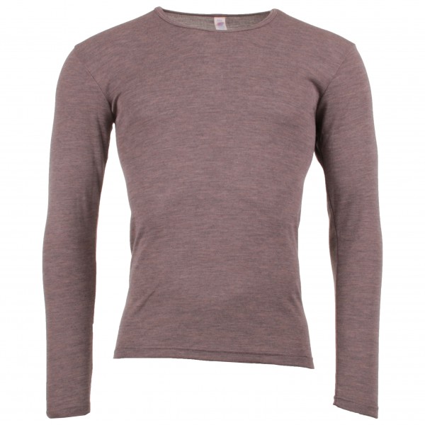 Engel - Unterhemd L/S - Merinounterwäsche Gr 50/52 braun