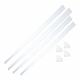 MIRREDGE 34400 1-1/2" W, White Acrylic Mirror Installation Kit