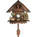 Loon Peak® Quartz Movement Cuckoo Wall Clock Wood in Brown | 7 H x 7.5 W x 4.25 D in | Wayfair LOON2747 27476519