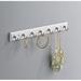 Franklin Brass Wall Mounted Coat Rack Metal in White | 1.65 H x 13.57 W x 1.45 D in | Wayfair FBKEYT7-WSE-R