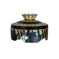 Meyda Lighting 12.5" H Novelty Lamp Shade in Beige/Green/Black/Orange Glass in Black/Brown/Green | 12.5 H x 19.5 W x 19.5 D in | Wayfair 78062