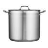 Tramontina Gourmet Aluminum Stock Pot w/ Lid Stainless Steel/Aluminum in Gray | 12.88 H x 10.75 W in | Wayfair 80120/002DS