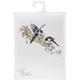 Thea Gouverneur - Counted Cross Stitch Kit - Magpie - Aida - 18 Count - Embroidery Kit for Adults - DMC Embroidery Threads and Other Cross Stitch Supplies Included - 1075A