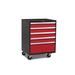 NewAge Products Pro Series 28" W 5 Drawer Side Chest Steel in Red | 37.5 H x 28 W x 22 D in | Wayfair 52204