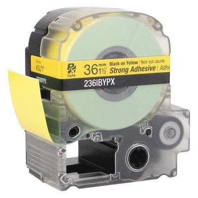 EPSON 236IBYPX Strong Adhesive Label Cartridge, Black on Yellow, Labels/Roll:
