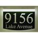 EZ Street Signs 2-Line Lawn Address Sign Plastic in Black | Wayfair 8tw