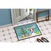 Caroline's Treasures Christmas Tree & Jack Russell Terrier Non-Slip Outdoor Door Mat Synthetics | 18 W x 27 D in | Wayfair BB1632MAT