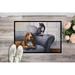 Caroline's Treasures Basset Hound & Cat on Couch Non-Slip Outdoor Door Mat Synthetics | 18 W x 27 D in | Wayfair BDBA0182MAT