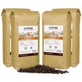 Coffee Masters Super Crema Espresso Coffee Beans 4x1kg - Intensely Strong Dark Roasted Blend of Arabica and Robusta Whole Coffee Beans - Ideal for Espresso Machines