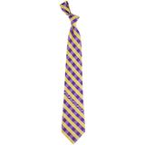 LSU Tigers Woven Checkered Tie - Purple/Gold