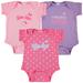 Girls Infant Soft as a Grape Pink/Purple Toronto Blue Jays 3-Pack Rookie Bodysuit Set