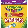 Crayola Original Broad Line Markers Assorted Bright and Bold Colors Set of 10