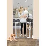 Dreambaby Auto Close Metal Baby Gate w/EZY-Check Indicator Metal in White | 29" H x 32.5" W x 1.8" D | Wayfair L2023BB