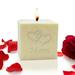 Carved Solutions Double Heart Mom Unscented Votive Candle, Cotton in Brown | 3 H x 3 W x 3 D in | Wayfair EL3C-Mom-Doubleheart