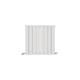 iBathUK | 600 x 600 mm Matt White Column Designer Radiator Horizontal Double Flat Panel