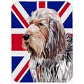 Caroline's Treasures Union Jack Otterhound w/ English British Flag Glass Cutting Board Glass | 0.15 H x 11.25 W x 15.38 D in | Wayfair SC9879LCB