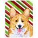 Caroline's Treasures Corgi Candy Cane Holiday Christmas Glass Cutting Board Glass | 0.15 H x 11.25 W x 15.38 D in | Wayfair SS4555LCB