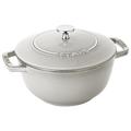 Staub Cast Iron 3.8-qt Essential French Oven Enameled Cast Iron/Cast Iron in White | 5.12 H x 9.45 W in | Wayfair 117324107