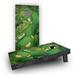 Custom Cornhole Boards Golf Course Flyover Cornhole Game Manufactured Wood in Brown | 48 H x 24 W x 4 D in | Wayfair CCB176-2x4-AW-RH