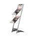 MT Displays Free Standing Brochure Rack in Gray | 43 H x 12 W x 3 D in | Wayfair URDB0002A4X2000