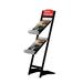 MT Displays Free Standing Brochure Rack in Black | 43 H x 12 W x 3 D in | Wayfair URDBB002A4X2000