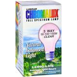 Chromalux Standard Clear 3 Way Light Bulb - 1 Bulb